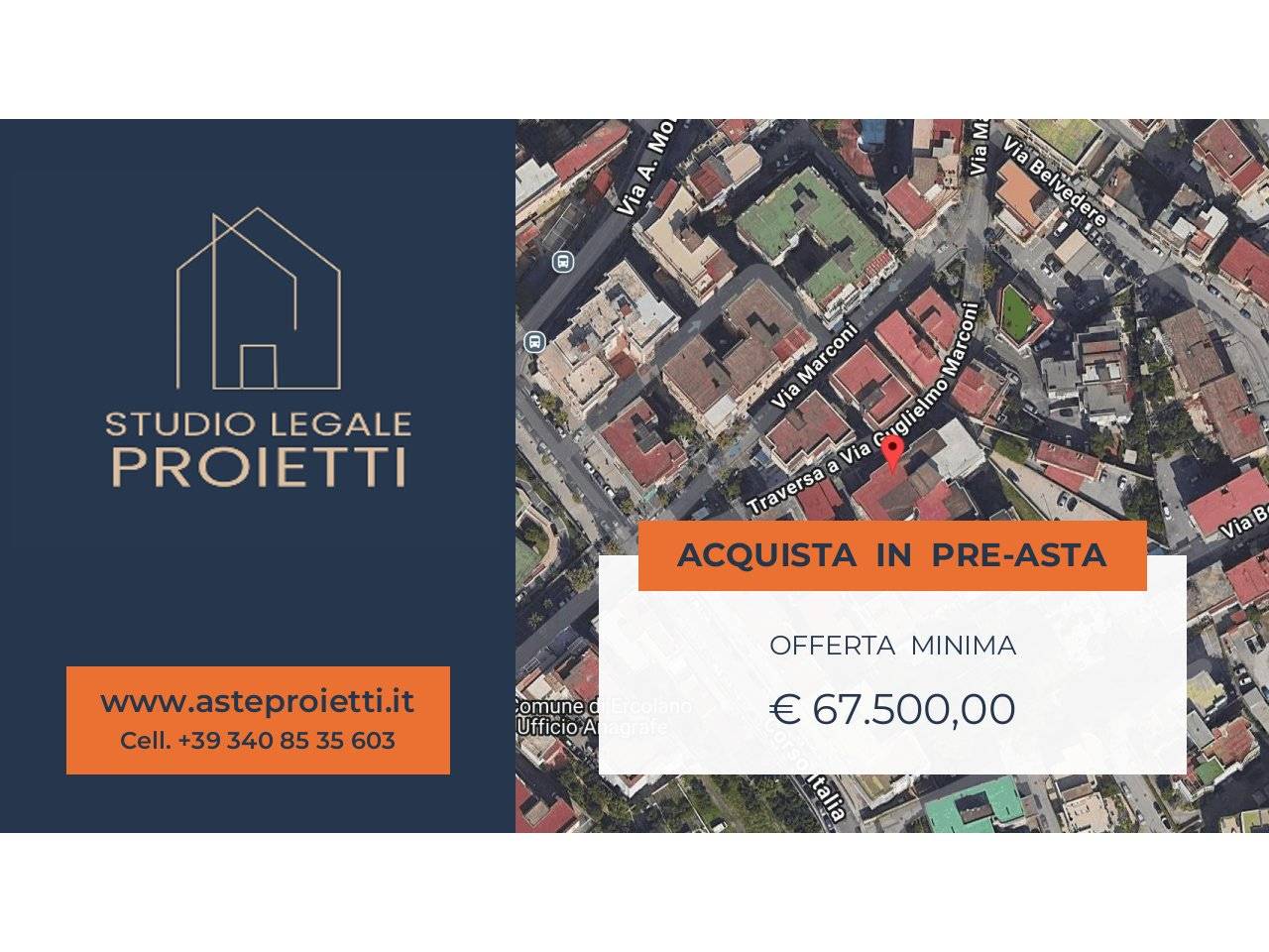 2 غرف نوم شقة في Ercolano, Italy رقم 304735