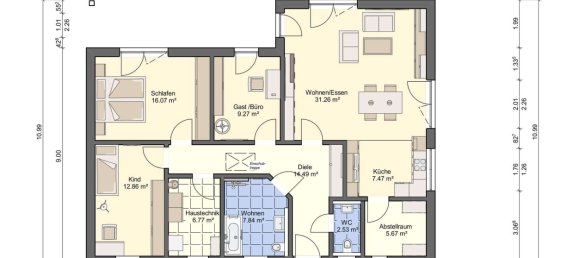 7غرفة بنغالو في Westerwaldkreis, Germany رقم 56184 6