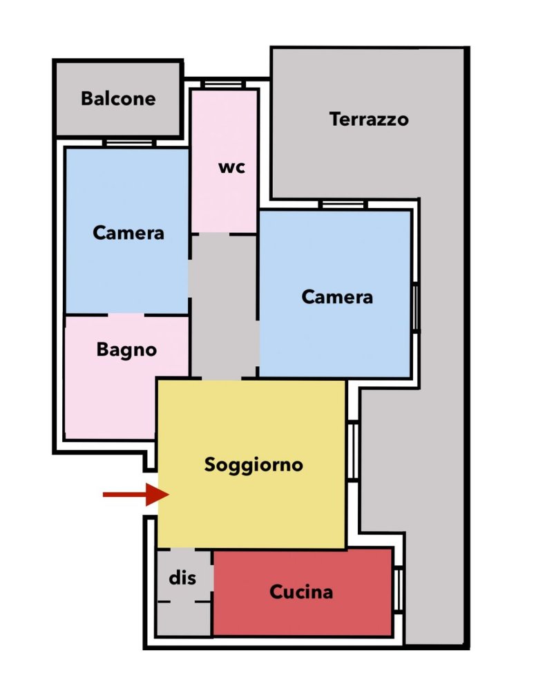 3 غرف نوم شقة في Lacchiarella, Italy رقم 360718