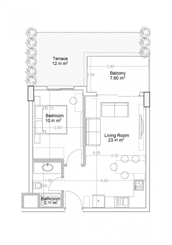 Appartement 1+1 à Yekta Green Life Gazipasa Residence, Gazipasa, Turkey No. 40039 1