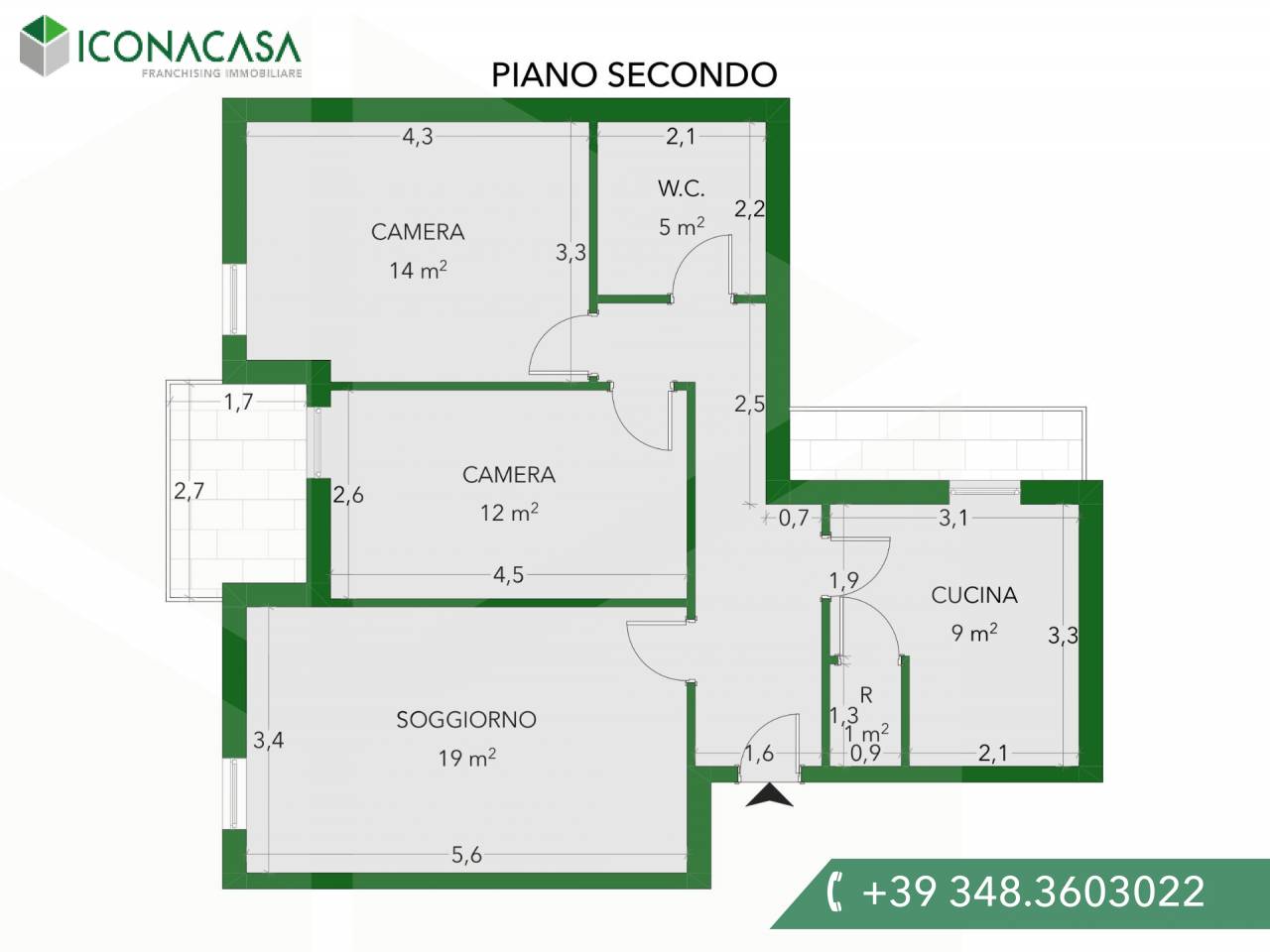 4غرفة شقة في Bologna, Italy رقم 18900