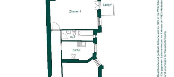 Apartamento de 2 divisões em Lichtenberg, Germany N.º 247319 12