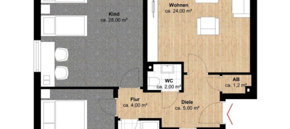 3غرفة بانتهاوس في Wandsbek, Germany رقم 372013 16