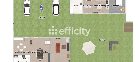 3 غرف نوم منزل في Saint-Piat, France رقم 253604 2