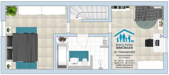 2 Schlafzimmer Stadthaus in Wiesbaden, Germany, Nr. 83287 3