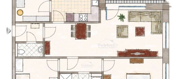 Квартира с 2 спальнями в Эмсланд, Германия № 144768 9