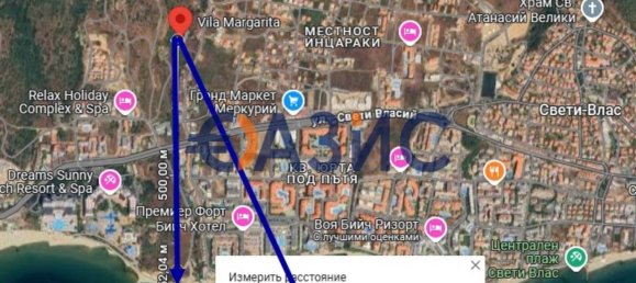 Apartamento T2 em Sveti Vlas, Bulgaria N.º 675 55