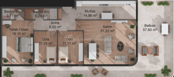 Apartamento de 3+1 en Istanbul, Turkey No. 30885 2