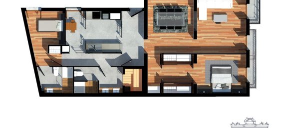 Квартира с 2 спальнями в Мадрид, Испания № 27702 7