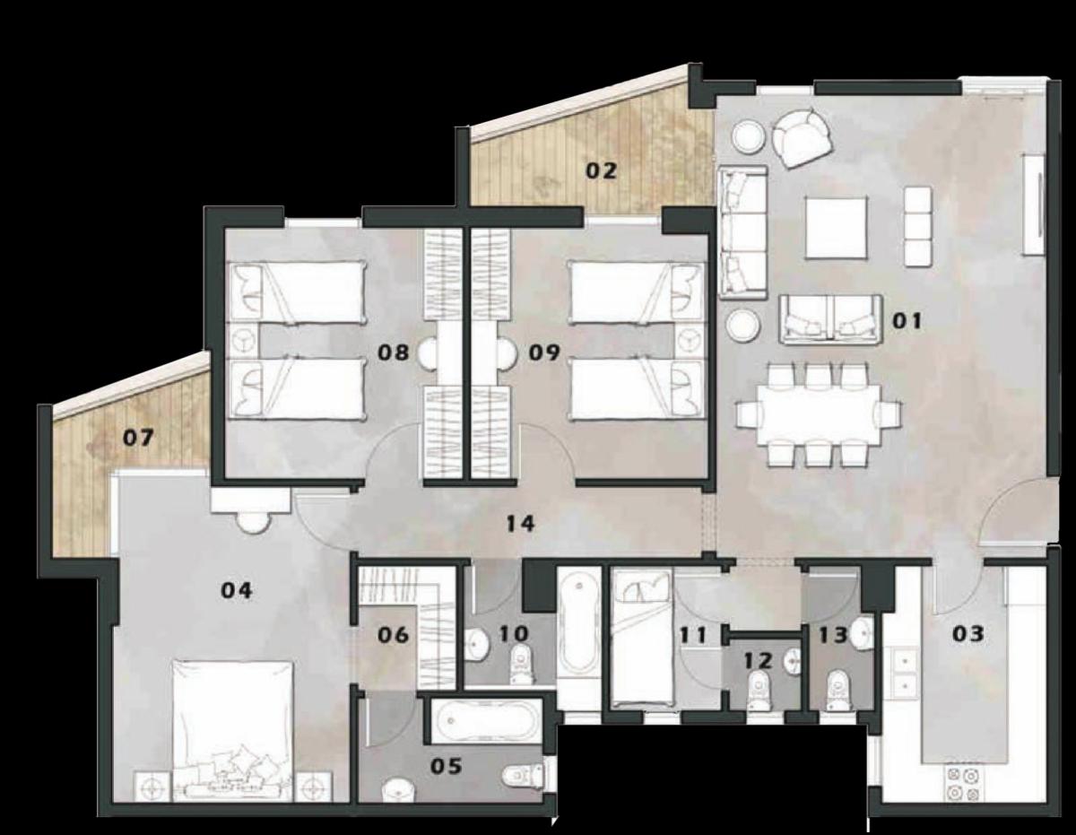 4 bedrooms Condo in New Capital City, Egypt No. 1461