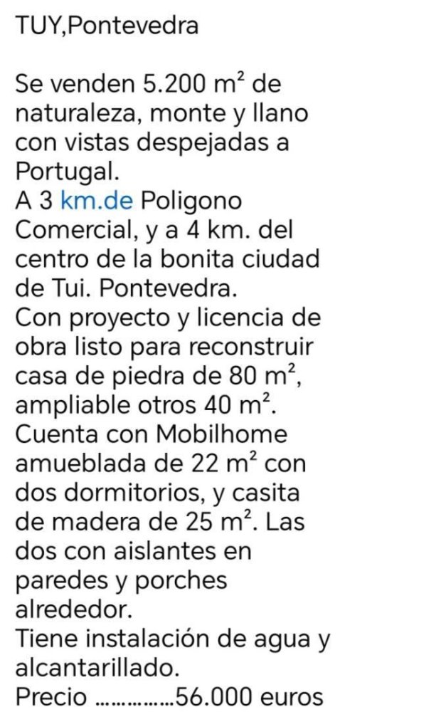 Casa T1 em Tui, Spain N.º 218694