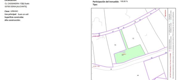 Terreno em Denia, Spain 1001 m² N.º 98212 7