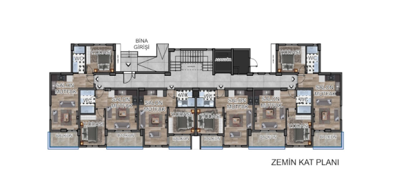 شقة 1+1 في Gazipasa, Turkey رقم 31258 13