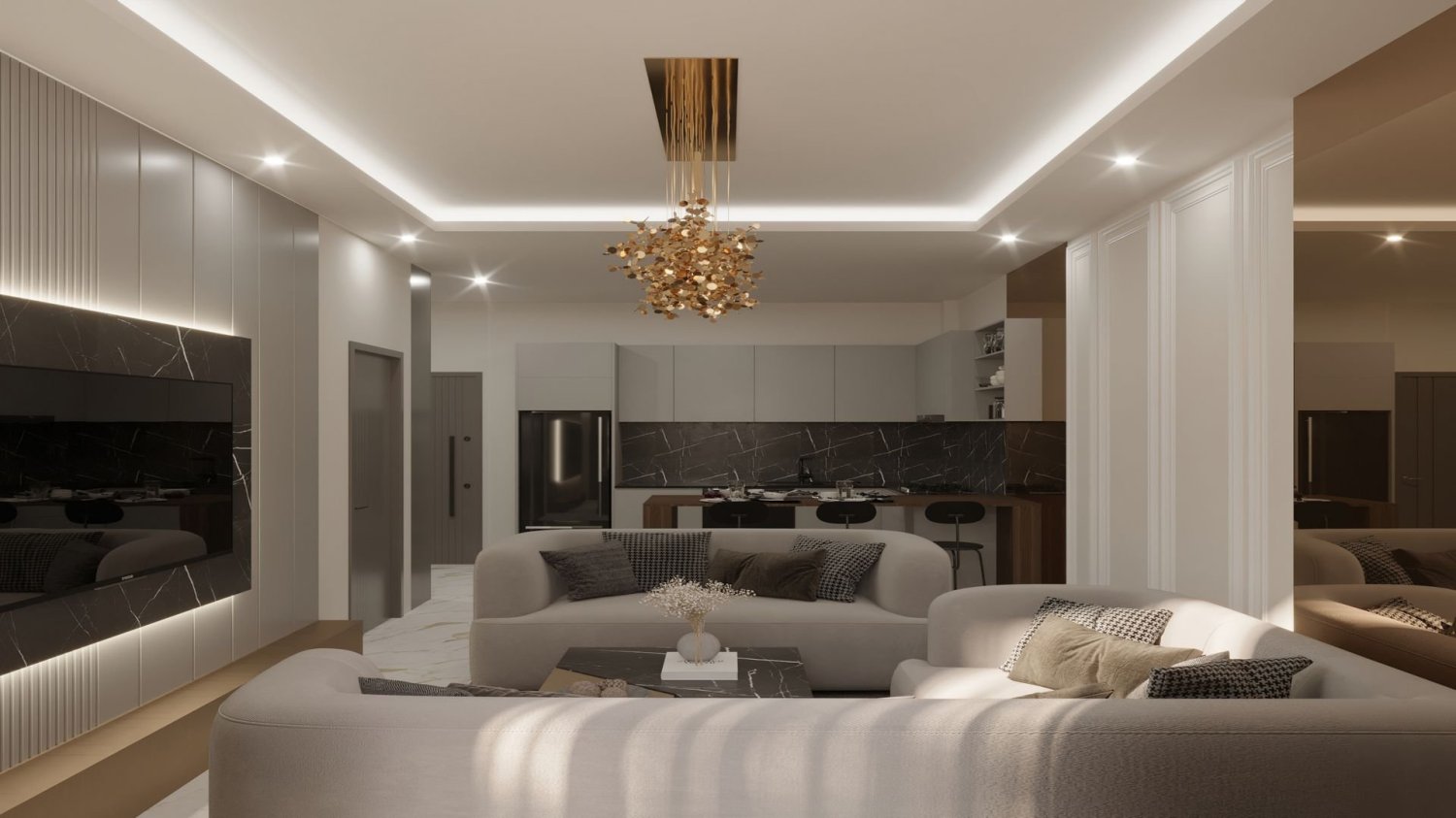 Penthouse 3+1 in Moonlight Blue Residence, Avsallar, Turkey No. 38453
