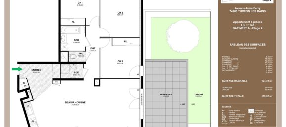 3 bedrooms Apartment in Thonon-les-Bains, France No. 193227 2