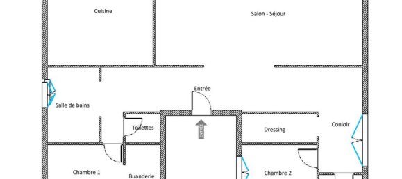 3 غرف نوم شقة في Marcq-en-Baroeul, France رقم 43149 4