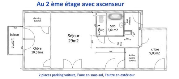 2 chambres Appartement à Amiens, France No. 56160 14