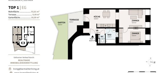 2 rooms Apartment in Leopoldstadt, Austria No. 227040 11