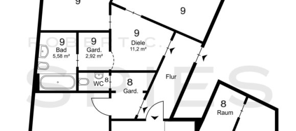 Apartamento de 9 divisões em Bremen, Germany N.º 36100 10