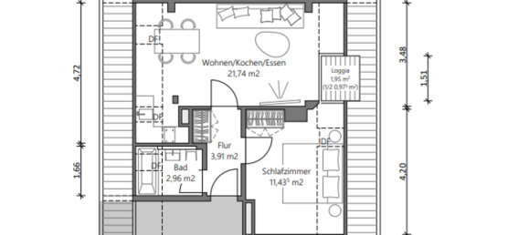 1 Schlafzimmer Wohnung in Augsburg, Germany, Nr. 245025 7
