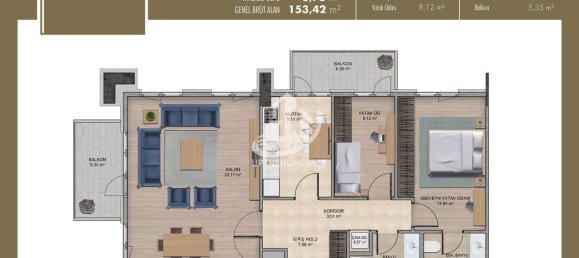 Apartment 1+1 in Istanbul, Turkey No. 4624 24