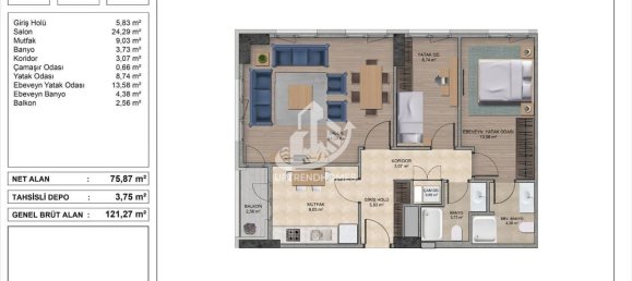 Apartment 1+1 in Istanbul, Turkey No. 4624 30
