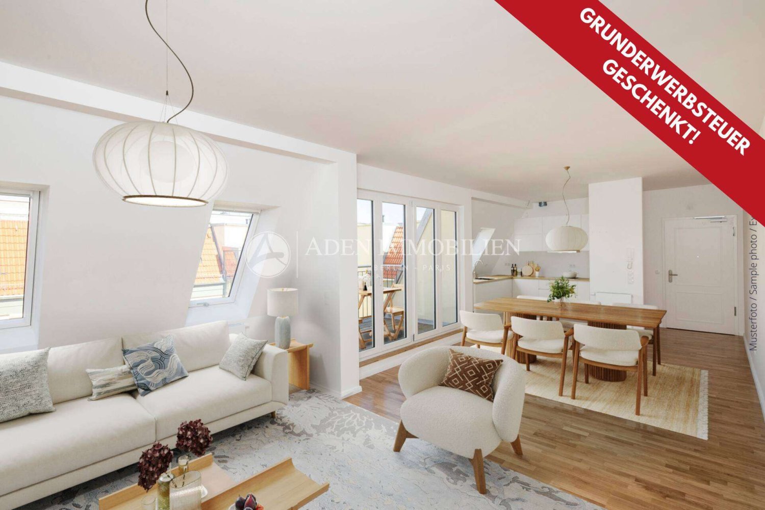 Квартира с 3 комнатами в Фридрихсхайн, Германия № 306311