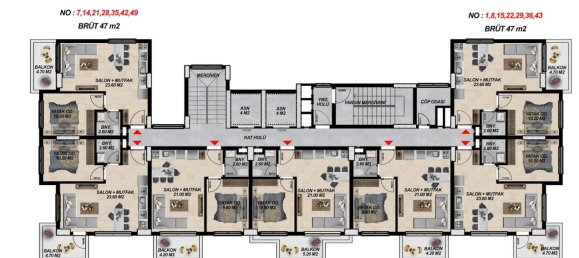 Apartment 2+1 in Mahmutlar, Turkey No. 13126 28