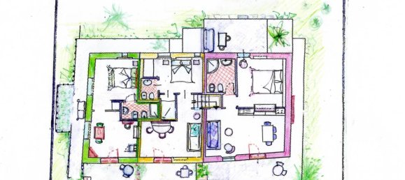 Вилла с 12 спальнями в Сесто Фьорентино, Италия № 189179 66