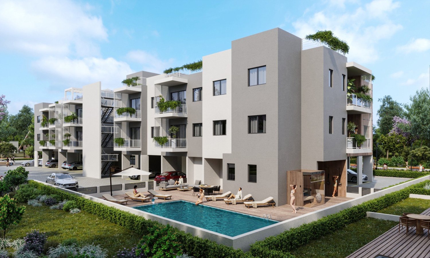 Apartamento de 2 dormitorios en Asomatos, Cyprus No. 33019