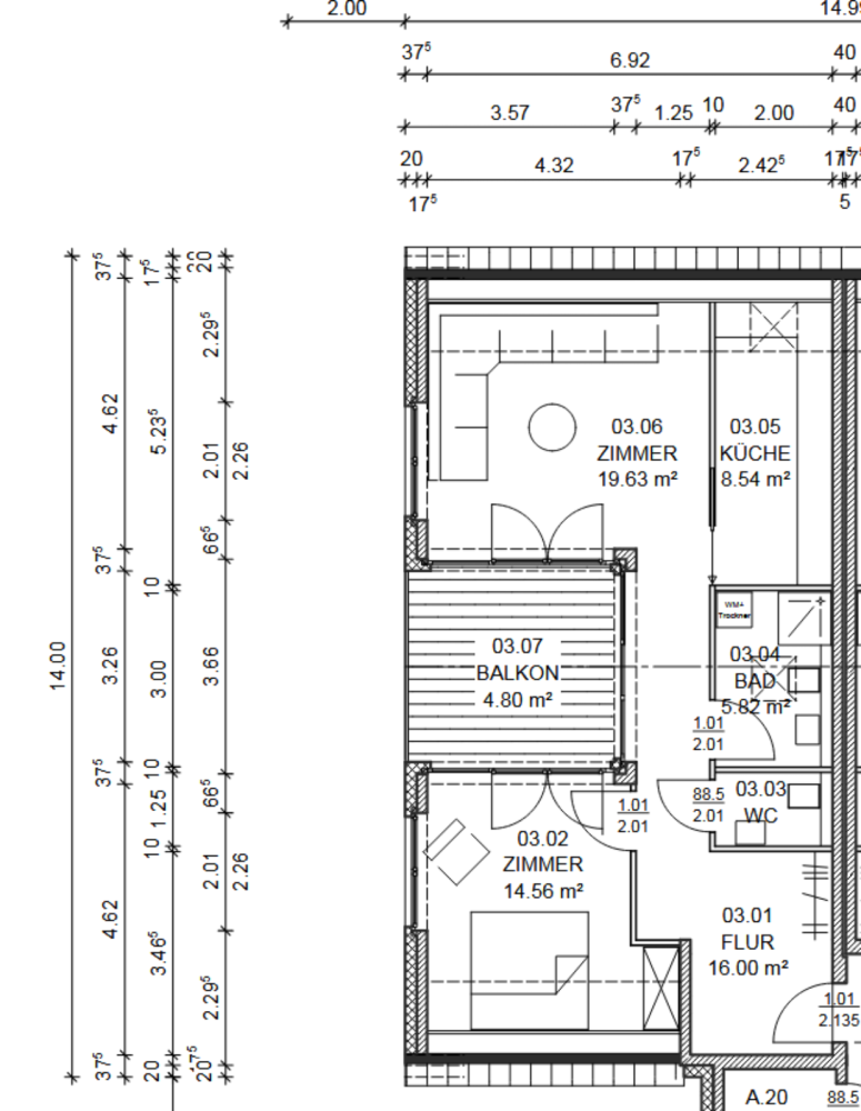 Квартира с 1 спальней в Шлезвиг-Фленсбург, Германия № 339541