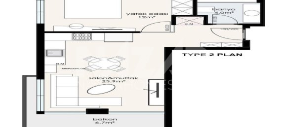 Wohnung 1+1 in Alanya, Turkey, Nr. 14442 11