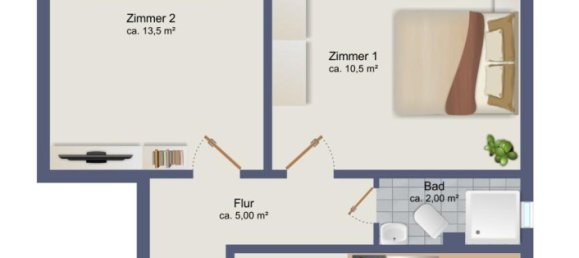 1 Schlafzimmer Wohnung in Hamburg-Nord, Germany, Nr. 307246 9