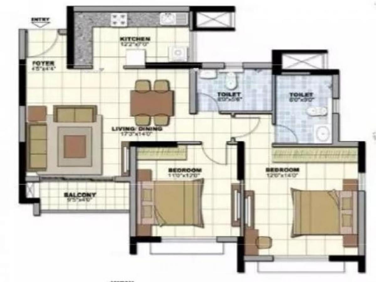 2 bedrooms House in Bangalore, India No. 49554