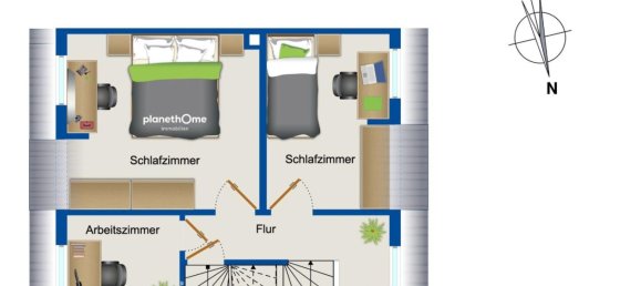 Таунхаус с 4 комнатами в Фюрт, Германия № 186426 13