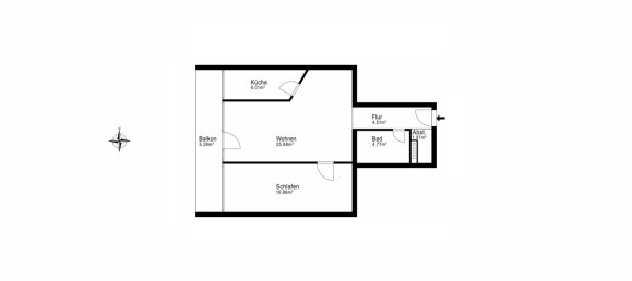 2-Zimmer Wohnung in Lübeck, Germany, Nr. 89865 12