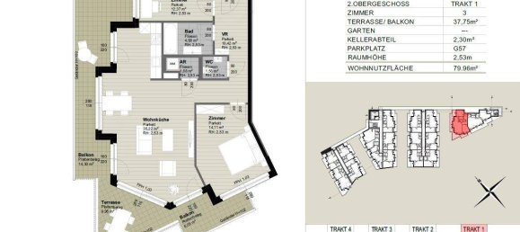 3 rooms Apartment in Leobersdorf, Austria No. 58375 4