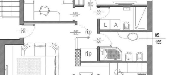 3-Zimmer Wohnung in Romano di Lombardia, Italy, Nr. 27106 14