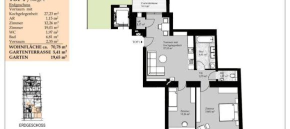 Apartamento de 3 habitaciónes en Wahring, Austria No. 182467 13