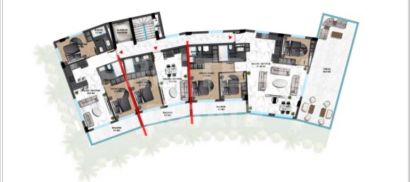 2 rooms Apartment in Oba, Turkey No. 27922 22