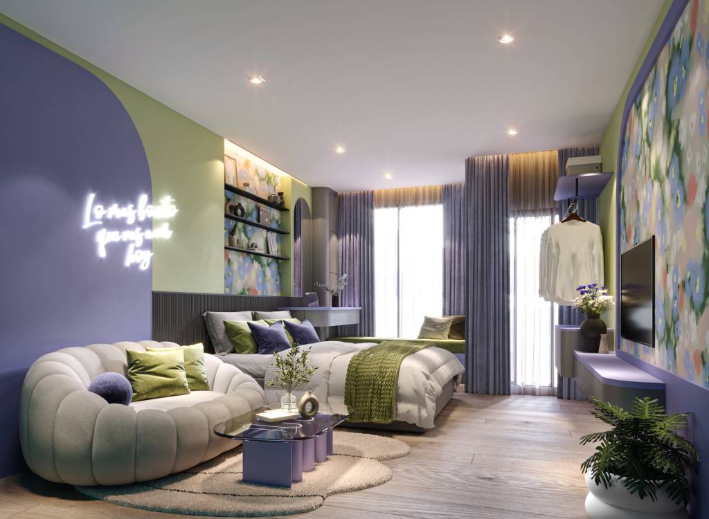 Apartamento com 1 quarto em condomínio em Suan Luang, Thailand N.º 24672