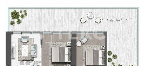 1 غرف نوم شقة في داماك هيلز (أكويا باي داماك), UAE رقم 15397 14