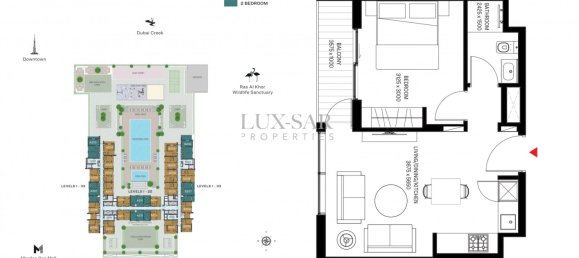 Квартира с 1 спальней в Дубай, ОАЭ № 6346 6