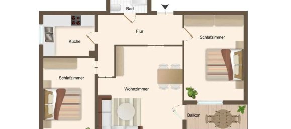 2 Schlafzimmer Wohnung in Hochtaunuskreis, Germany, Nr. 66407 3