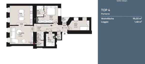 3غرفة شقة في Alsergrund, Austria رقم 178886 22