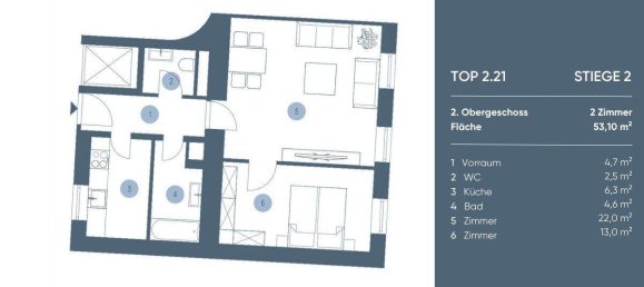 2 rooms Apartment in Mariahilf, Austria No. 95689 13