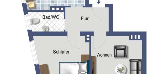 Apartamento de 2 habitaciónes en Dusseldorf, Germany No. 9551 2