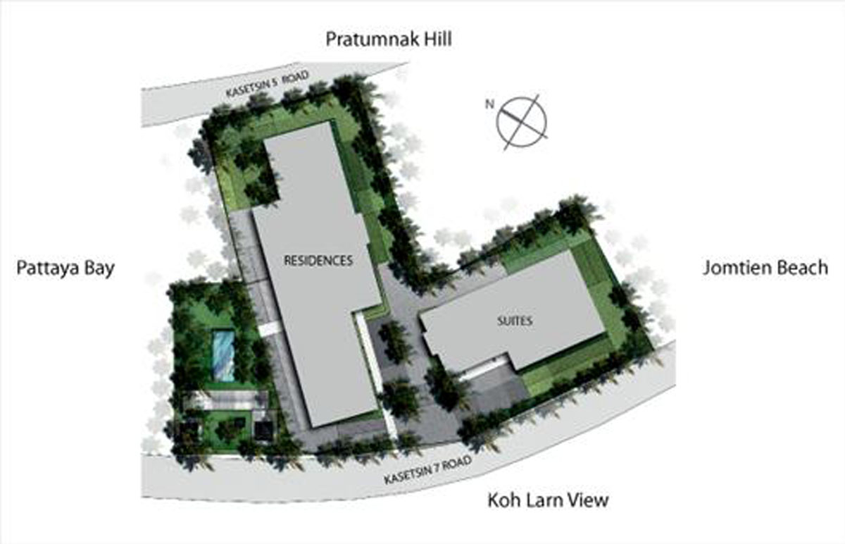 Studio à condo à Pattaya, Thailand No. 1570