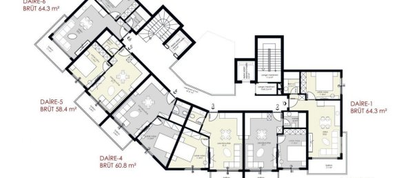 2 rooms Apartment in Kargicak, Turkey No. 10079 9