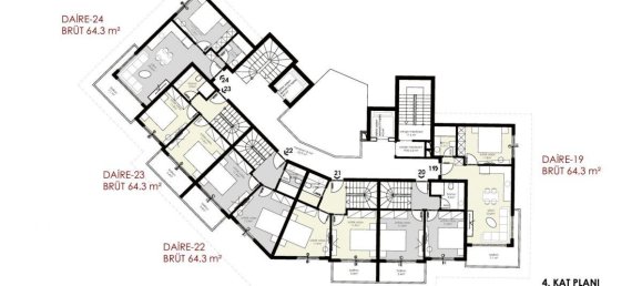 2 rooms Apartment in Kargicak, Turkey No. 10079 12